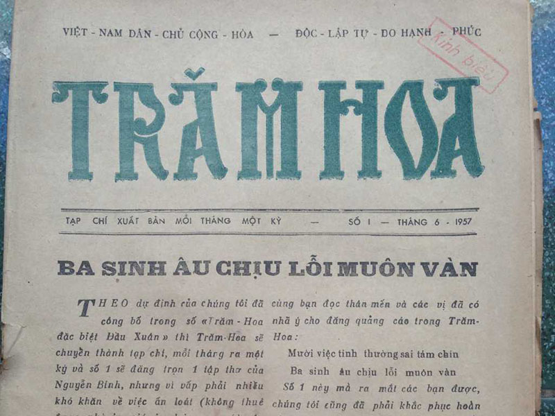 Cần tìm hiểu lại báo "Trăm Hoa"